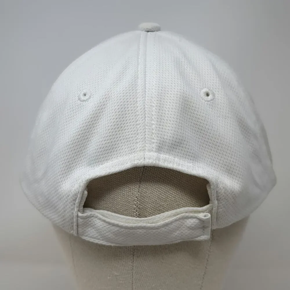 Disney Parks Baseball Cap White One Size Embroidered D Logo Strapback Hat Blue